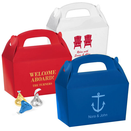 Design Your Own Nautical Theme Gable Favor Boxes
